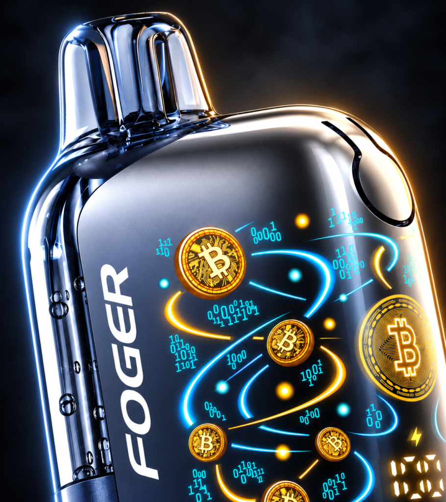 Foger Bit 35K flavors - clear tank showing e-liquid level